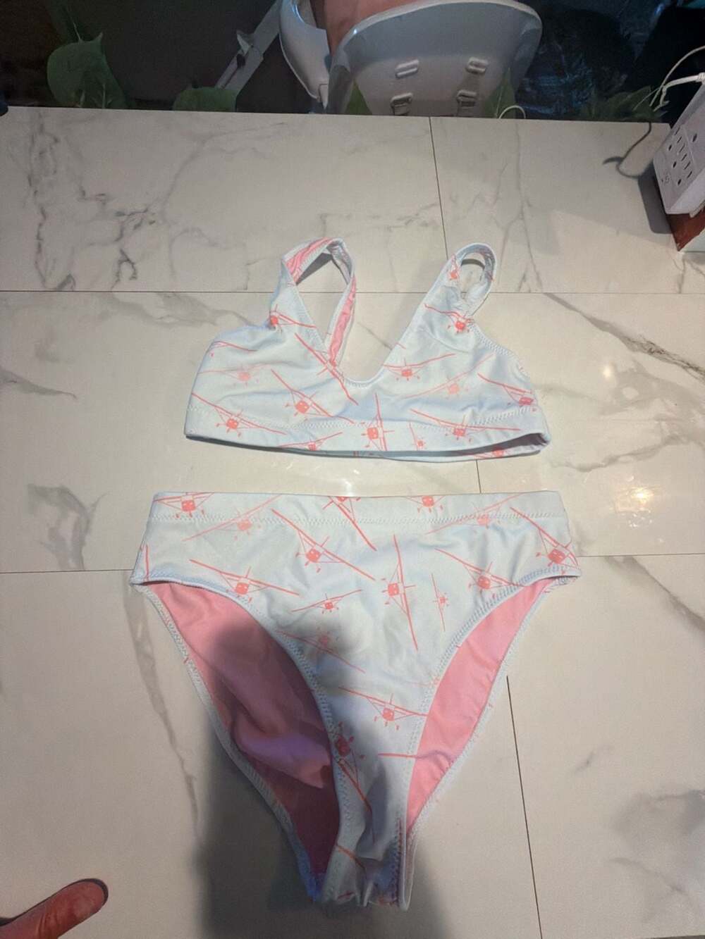 Avihats The 172 Cessna Airplane Print Bikini Set Size L